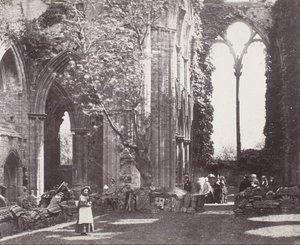 Interiér: Opatství Tintern od Roger Fenton