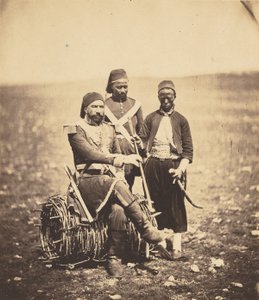 Ismail Paša a doprovod od Roger Fenton