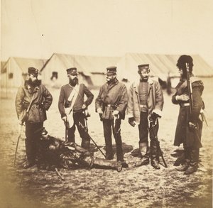 Podplukovník Munro a důstojníci 39. pluku od Roger Fenton