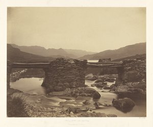 Pont-y-Garth poblíž Capel Curig od Roger Fenton