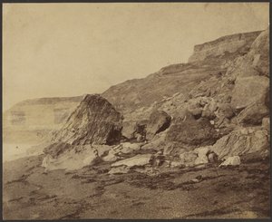 Rocken End (pohled na západ), ostrov Wight od Roger Fenton