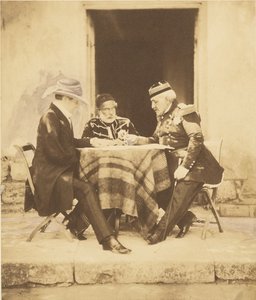 Válečná rada konaná ráno v den dobytí Mamelonu od Roger Fenton