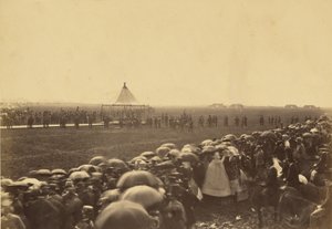 Zkouška pušky před příjezdem královny. od Roger Fenton