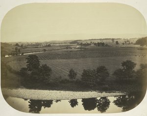 Valley of the Ribble a Pendle Hill, 1859. od Roger Fenton