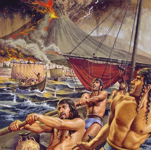 Tajemství Atlantidy (kvaš na papíře) od Roger Payne