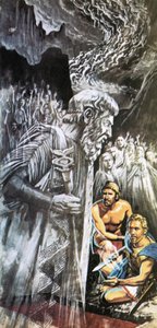 Tiresias varuje Odyssea před budoucností od Roger Payne