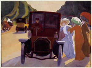 Belle Epoque „Allee des acacias““ Malba Rogera de la Fresnaye (1885-1925) 1908 Paříž, Carnavalet Museum