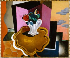 Philippe table (malba na plátně) od Roger de La Fresnaye