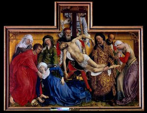 Pieta . Laskeutuminen tai laskeutuminen ristiltä od Rogier van der Weyden