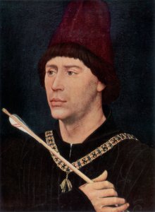 Portrét Antoina, Bastarda z Burgundska, c1456, 1927 od Rogier van der Weyden