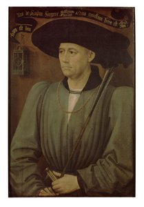 Portrét turnajového rozhodčího (olej na panelu) od Rogier van der Weyden