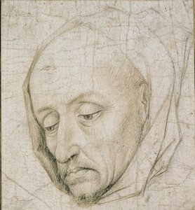 Studie o hlavě starého muže, 15. století od Rogier van der Weyden