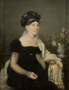 Madame Catalani, kolem roku 1821 (olej na válcové desce)