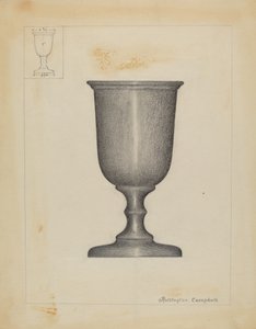 Cínový pohár od Rollington Campbell