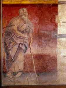 Filozof, detail (freska od Roman