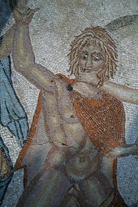 Únos Hylas nymfami, mozaika v Domě Venuše v římském městě Volubilis (Seznam světového dědictví UNESCO od Roman