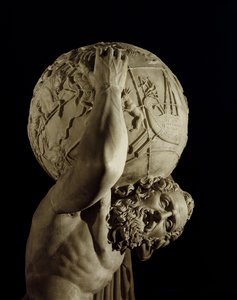 Atlas, kopie řeckého helénistického originálu (mramor) (detail)