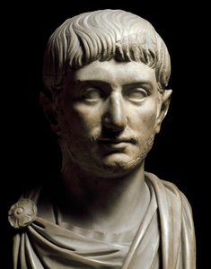 Busta císaře Galliena, 3. století (mramorová socha) od Roman