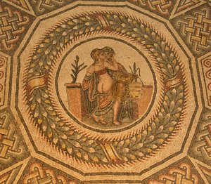 Erotická podlahová mozaika, Villa Romana del Casale, Piazza Armerina, Sicílie, Itálie (foto) od Roman