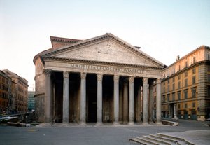 Vnější pohled na Pantheon (fotografie) od Roman