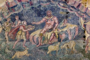 Podlahová mozaika zobrazující vestibul Polyphemus (mozaika) od Roman