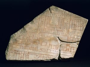 Fragment Forma Urbis Severiana, 3. století (mramor) od Roman