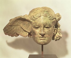 Hlava Hypnos, neboli spánku, kopie helénistického originálu z 1.-2. století našeho letopočtu, nalezená v Civitella d