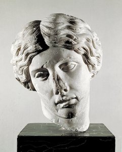 Hlava Amazonky (mramorová socha, 2. století našeho letopočtu) od Roman