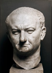Hlava římského císaře Vespasiana (Vespasianus nebo Vespasiano, 9-79 p. JC) - Mramorová socha, Výška 40 cm - Řím, Museo Nazionale Romano - Hlava císaře Vaspasiana (Titus Flavius Vespasianus) (9-79) - Mramorová socha ( V. 40 cm) - Řím, Museo Naziona od Roman