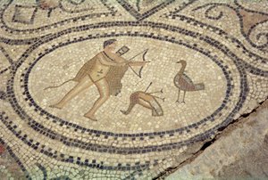 Hercules a Stymphalian Birds, z podlahy 