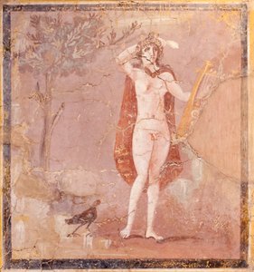 Hermafroditus, fragment (freska) od Roman