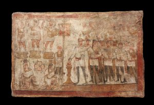 Julius Terentius Performing a Sacrifice, 239 n. l. (malba na omítce) od Roman