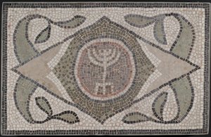 Mozaika z Menory, 6. století n. l. (kámen a malta) od Roman