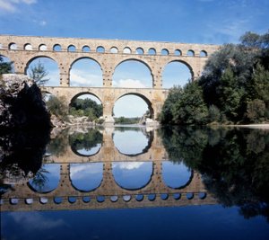 Pont du Gard. Římský akvadukt z 2. poloviny 1. století. od Roman