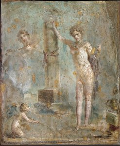 Římské umění: „Narcissus“ „Freska z Pompejí, Národní archeologické muzeum, Neapol od Roman