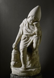 Římské umění: „Spící otrok““ Socha. 1. století před naším letopočtem. Řím, Museo Nazionale Romano - římské umění. Mladý spící otrok. Mramor od Roman