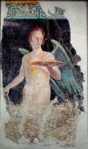 Římské umění: freska džinského křídla z Pompejí - konec 1. století př. n. l. - Paříž, Musee du Louvre od Roman