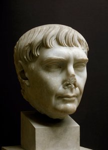 Římské umění: "" mramorová hlava císaře Traiana (Marcus Ulpius Traianus) (53-117 n. l.)"" muzeum v Ostii, Itálie - Portrét císaře Traiana (Marcus Ulpius Traianus) (53-117 n. l.) - římská mramorová socha, Imperiální věk, 2. století našeho letopočtu – Archeo od Roman