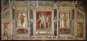 Římské umění: Dionýská skupina. 1. století. Z Pompejí. Neapol, Museo Archeologico Nazionale od Roman