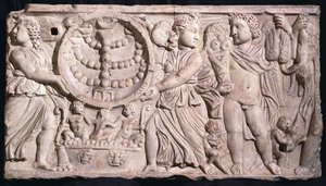 Okořeňte sarkofág Menorah (mramor) od Roman