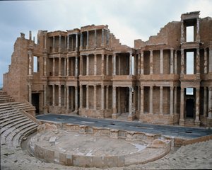 Scéna římského divadla, 2.-3. stol od Roman