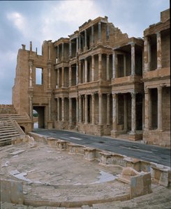 Scéna římského divadla, 2.-3. stol od Roman