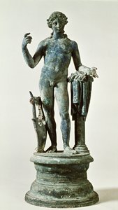 Socha Apollóna z Domu rudých zdí, Pompeje, c.30 AD (bronz)