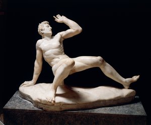 Socha padajícího Gala, kopie originálu pergamonské školy ze 3. století před naším letopočtem (mramor) od Roman