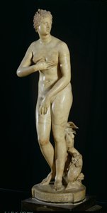 Medicejská Venuše, kopie helénistického originálu od Praxiteles (cca 370-330 př.nl) (mramor)