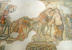Triumfální průvod Dionýsa, Dům Aion, Pafos, Kypr (mozaika) od Roman