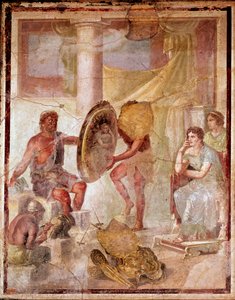 Thetis ve Vulcanově kovárně (freska od Roman