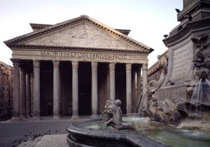 Pohled na Pantheon, 27-125 našeho letopočtu od Roman
