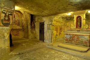 Pohled na katakomby svaté Agathy v Rabatu, Malt (foto) od Roman