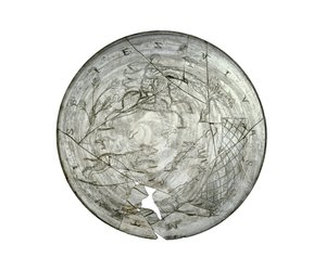 Wint Hill Bowl, vyrytý lovecký výjev, pravděpodobně z Porýní, Řím, 4. století (sklo)